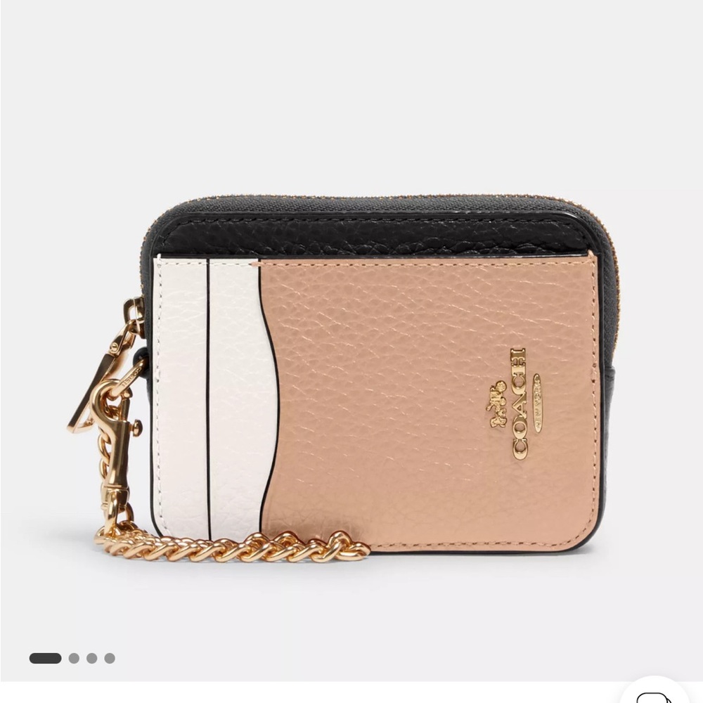 Coach zip card case wallet